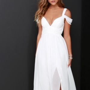 Bariano Ocean of Elegance Ivory Maxi Dress
